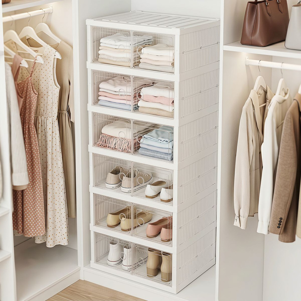 6-Tier Foldable Shoe Boxes  product image