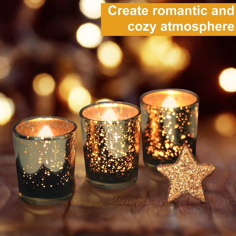 Mercury Glass Votive Tealight Candle Holder (24-Pack) product image