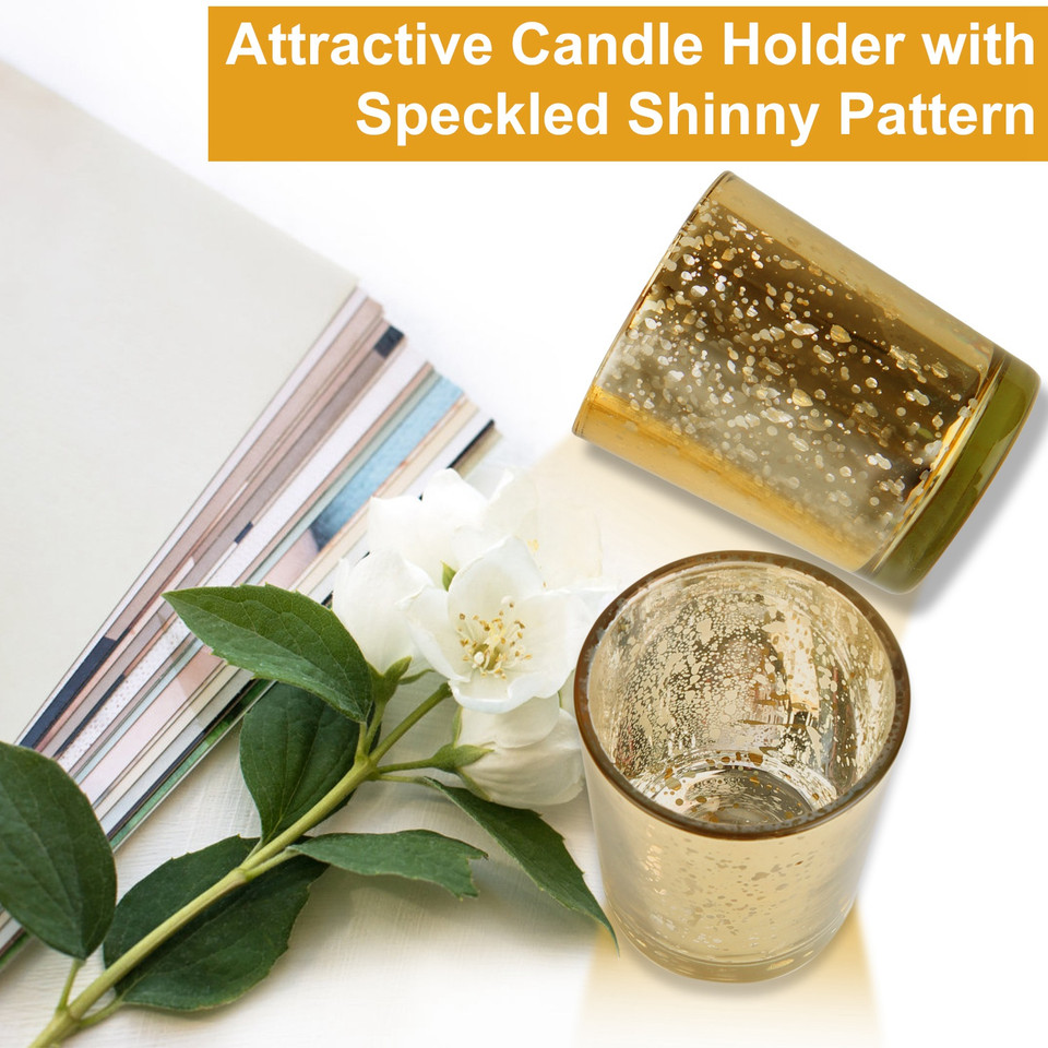 Mercury Glass Votive Tealight Candle Holder (24-Pack) product image