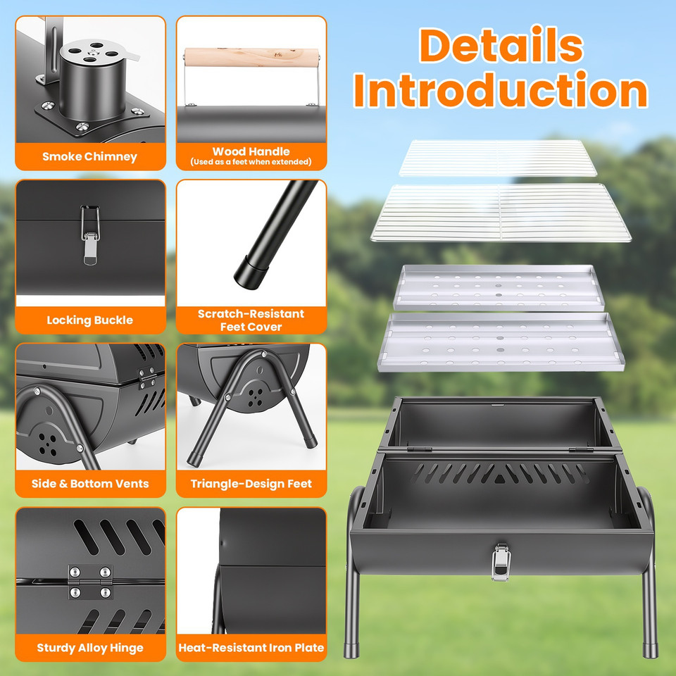 Portable Charcoal BBQ Grill  product image