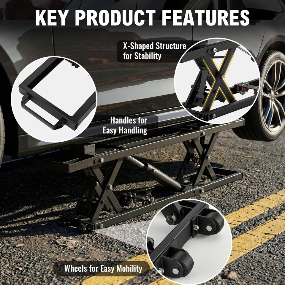 7000LBS Portable Heavy-Duty Hydraulic Quick Jack with 26.8" Max Height product image