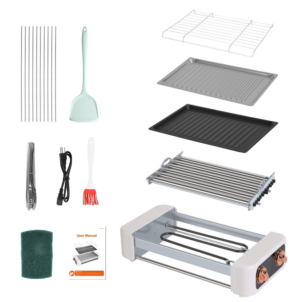 3‑in‑1 Electric Hot Dog Roller with Grill and Griddle product image