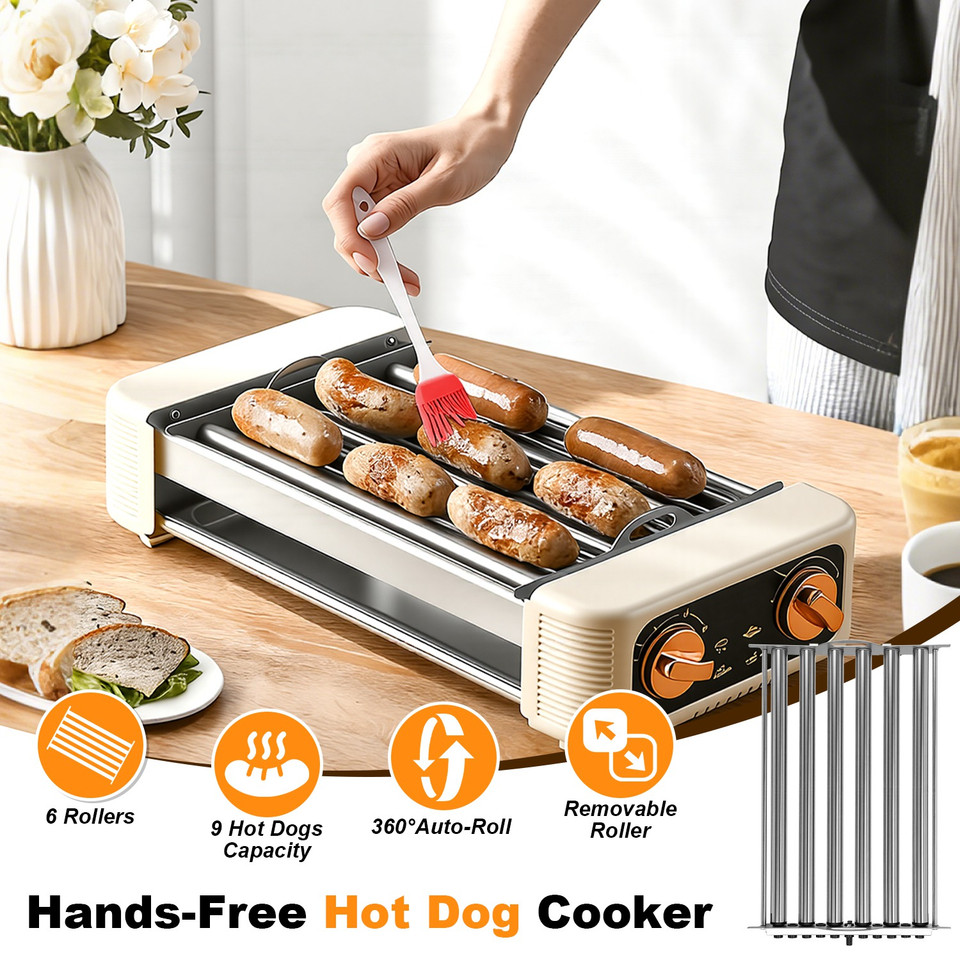 3‑in‑1 Electric Hot Dog Roller with Grill and Griddle product image