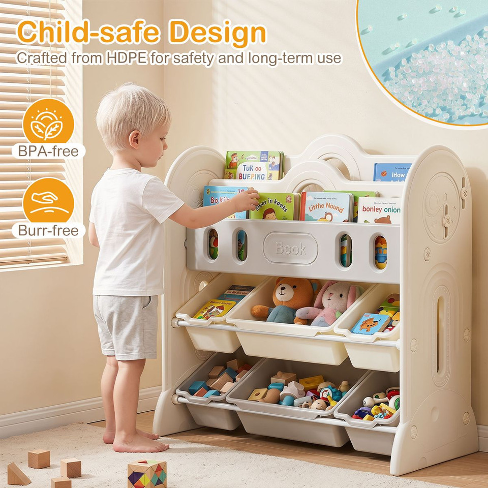 Kids' Bookshelf and Toy Storage Organizer product image