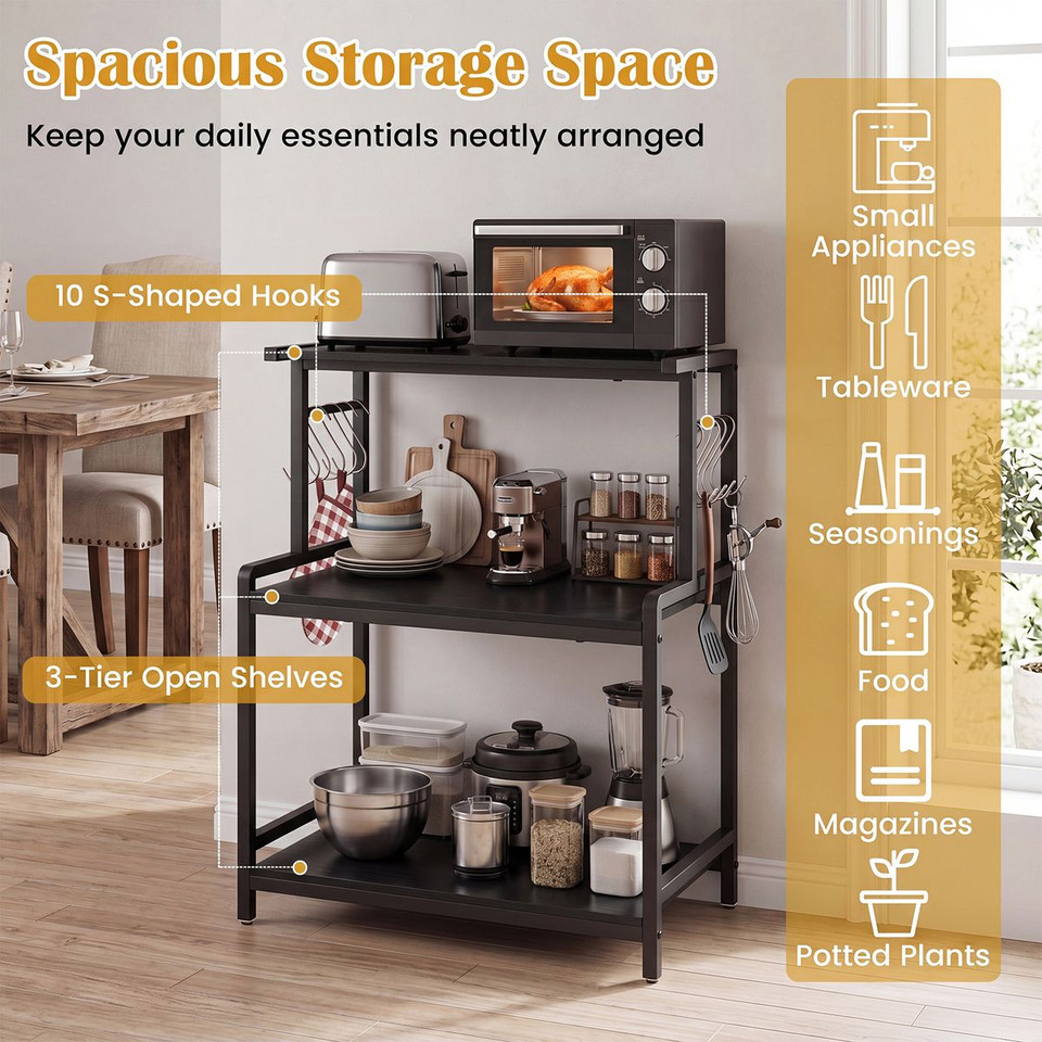 3-Tier Kitchen Rolling Cart product image