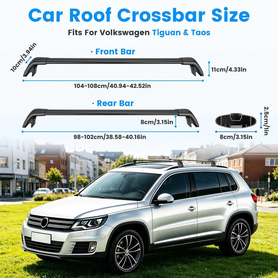 Volkswagen Tiguan 2018-2026, Taos & Atlas 2022-2026 Car Roof Crossbar product image