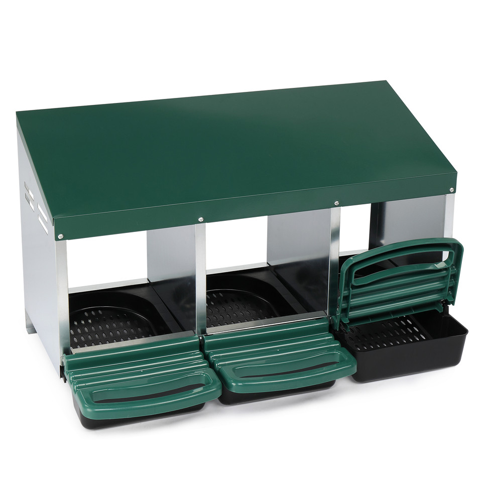 3-Room Poultry Feeder Nesting Box product image