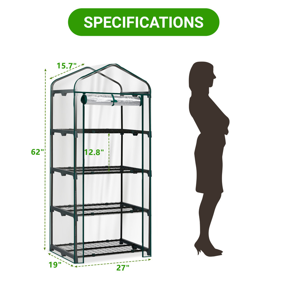 4-Tier Indoor/Outdoor Mini Greenhouse  product image