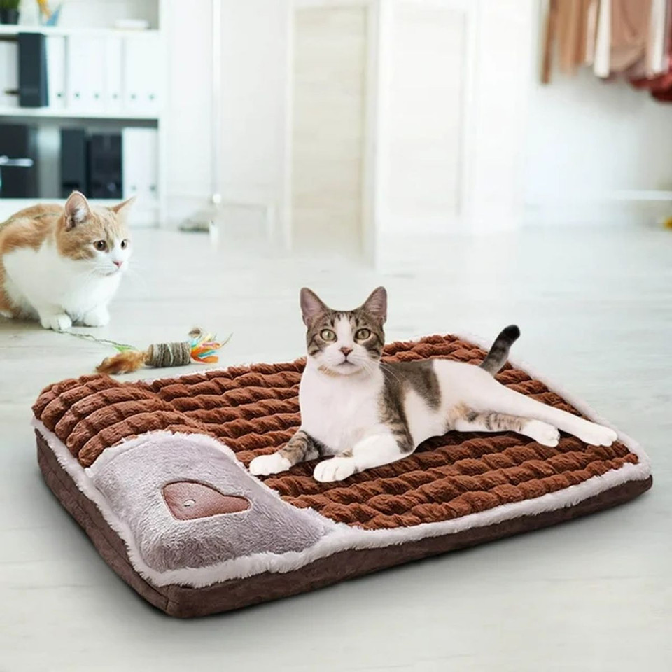 Soft Plush Pet Bed Mat with Sponge Filling  product image