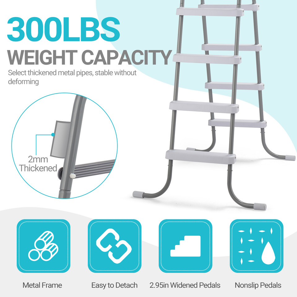 4-Step Above Ground Swimming Pool Ladder product image