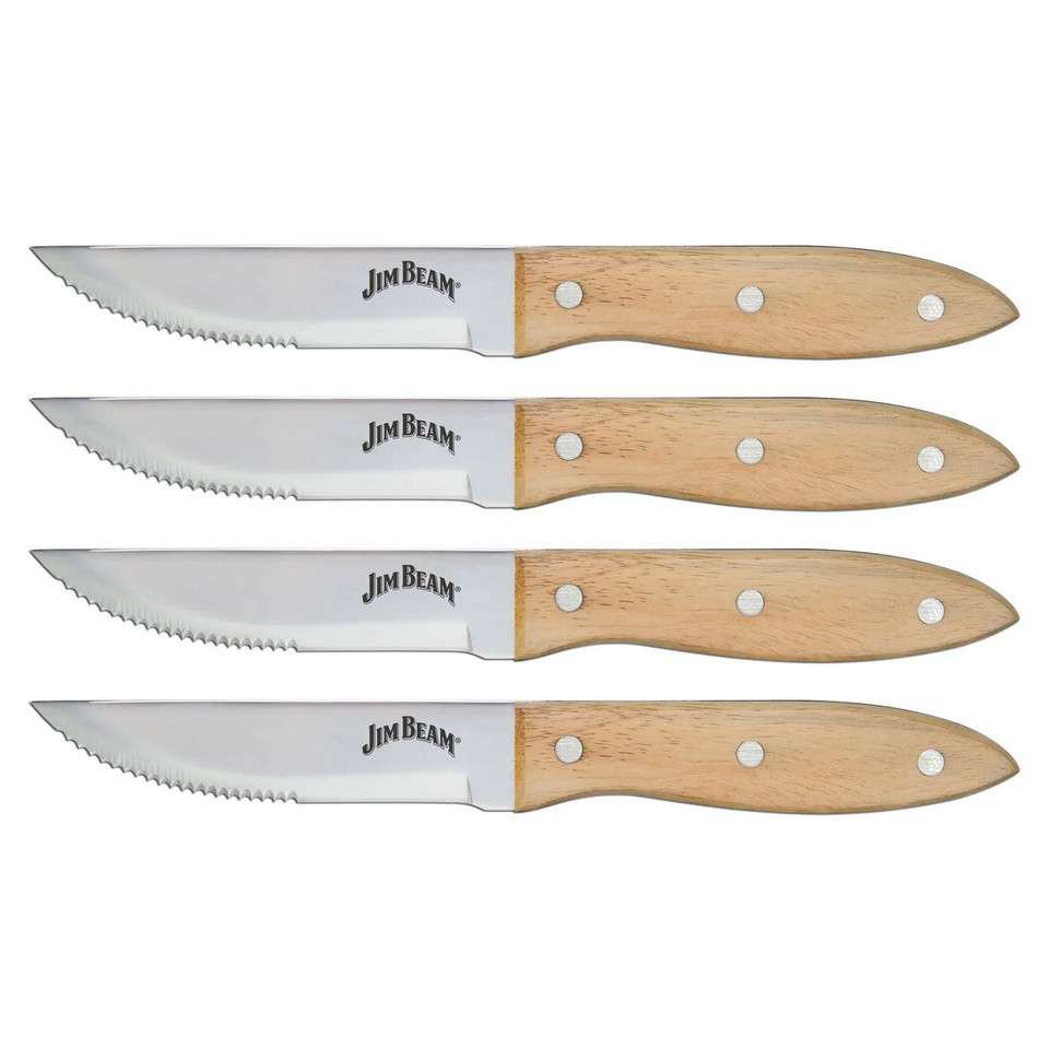 Jim Beam 4-Piece Serrated Steak Knife Set product image