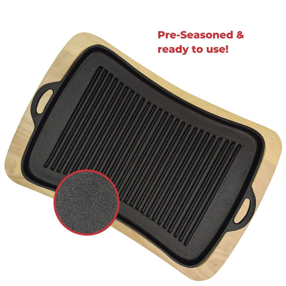 Jim Beam Cast Iron Grill Pan Set product image