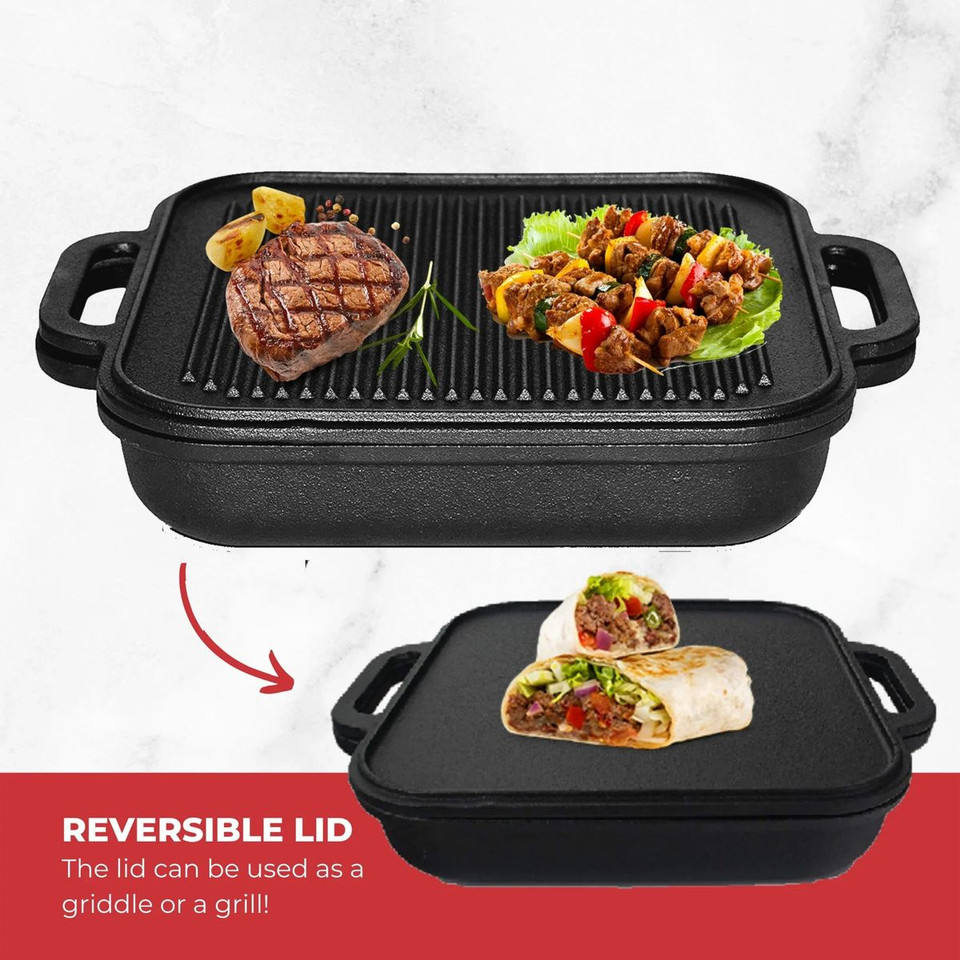 Jim Beam Cast Iron Skillet and Griddle Set product image