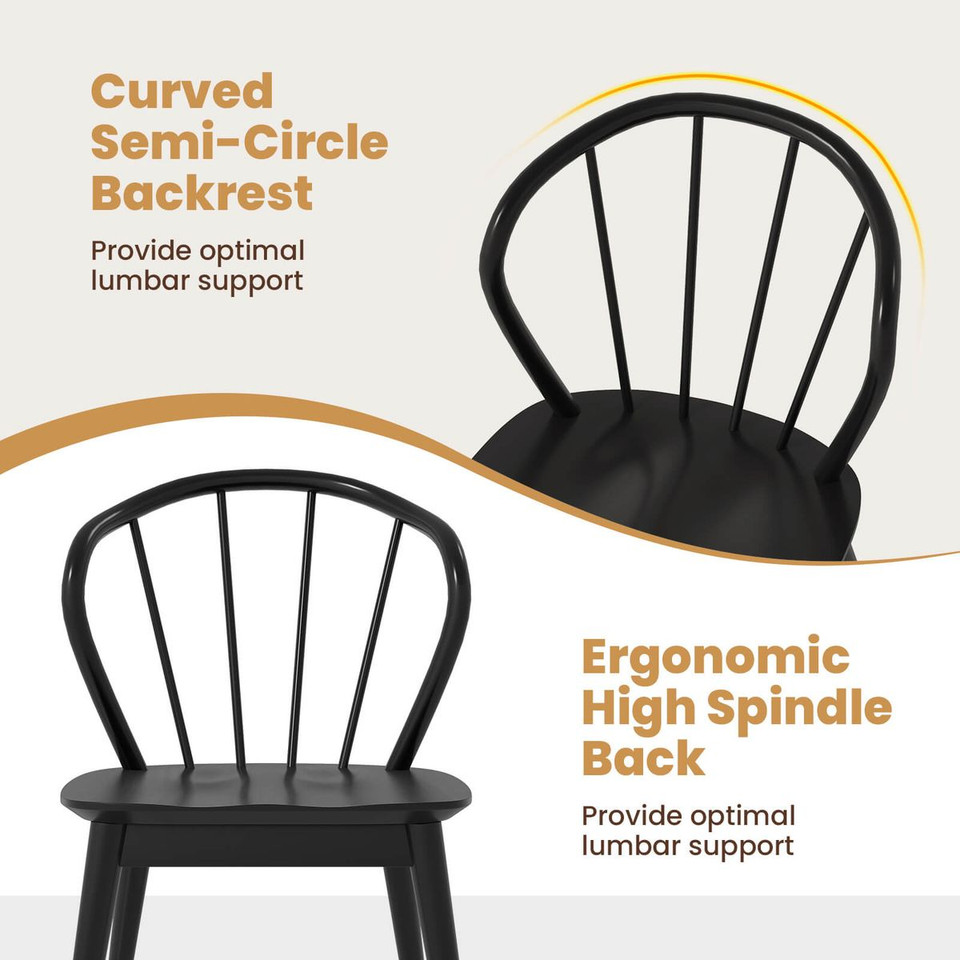  Wooden Dining Chair with High Spindle Backs (Set of 2 or 4) product image