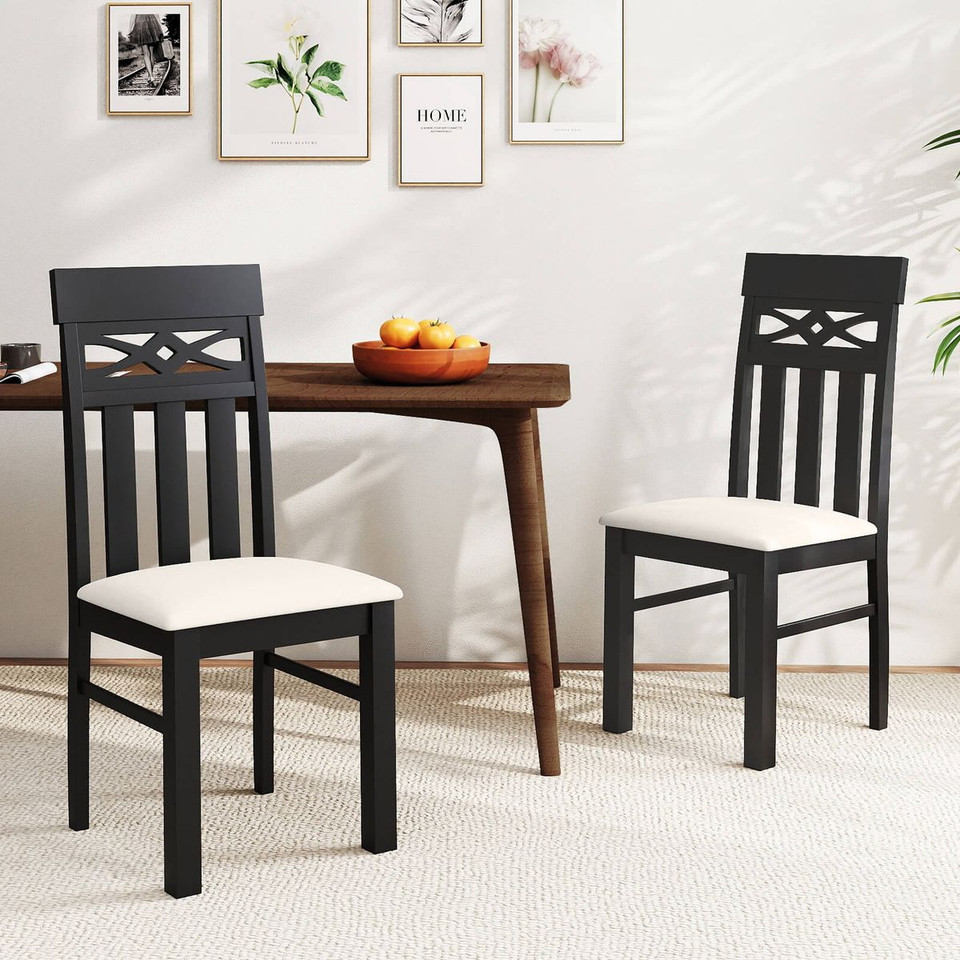 High Back Dining Room Chairs with Padded Seat (Set of 2 or 4) product image