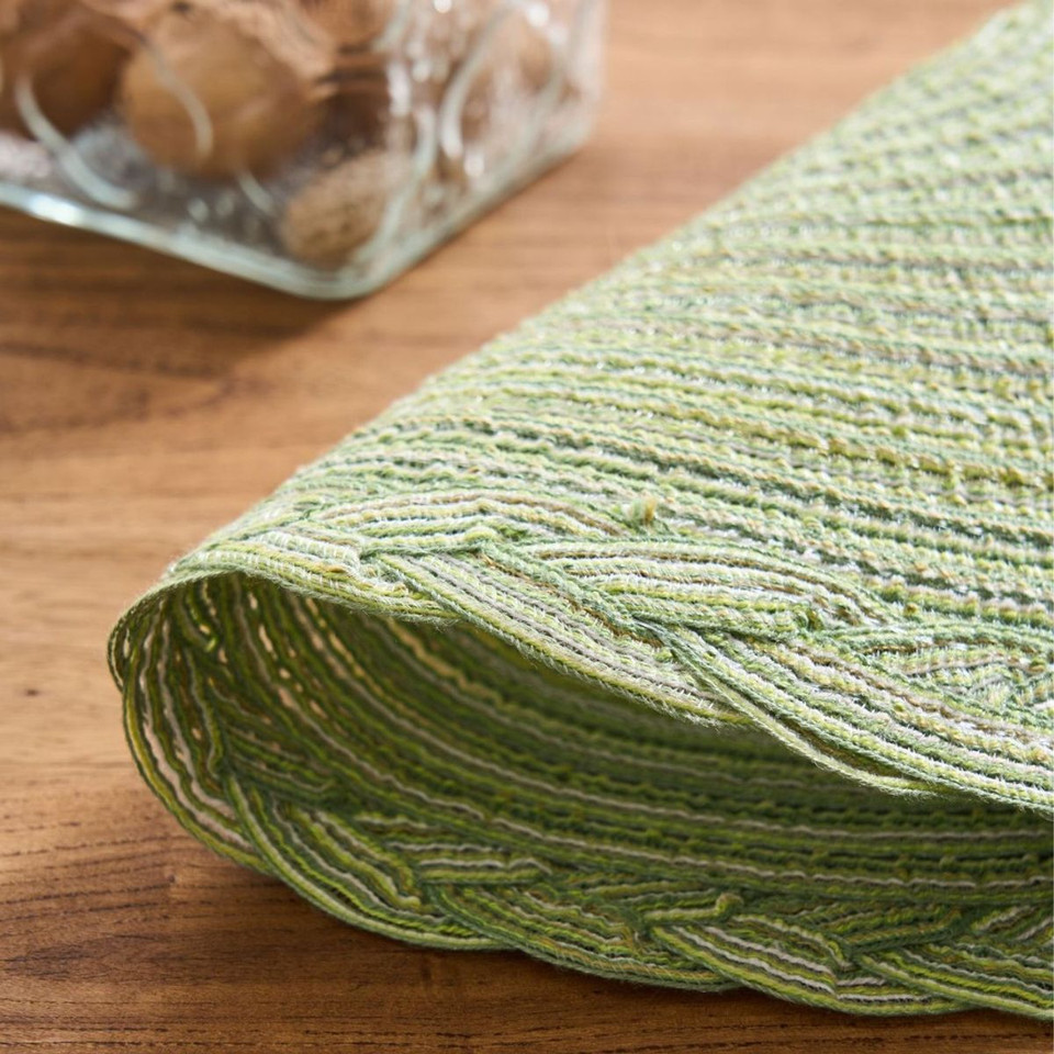 Round Woven Placemat with Braid Edge product image
