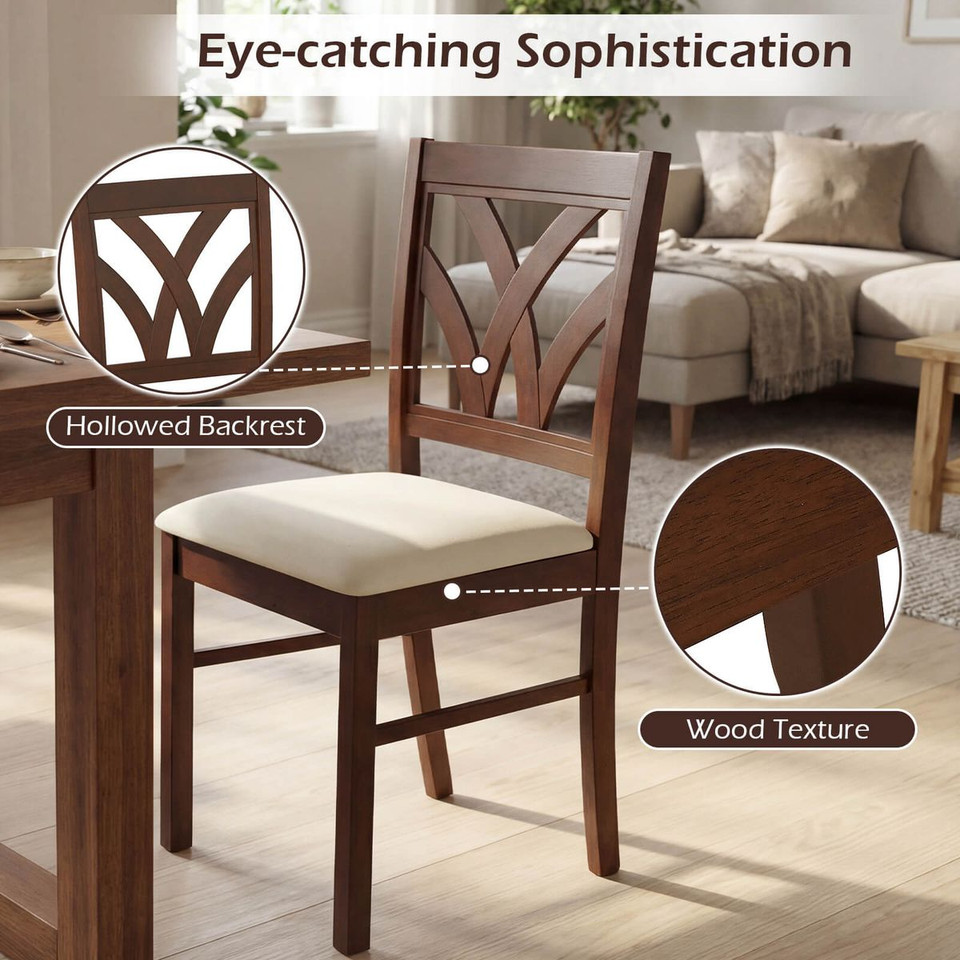 Upholstered Wooden Dining Chairs (Set of 2 or 4)  product image