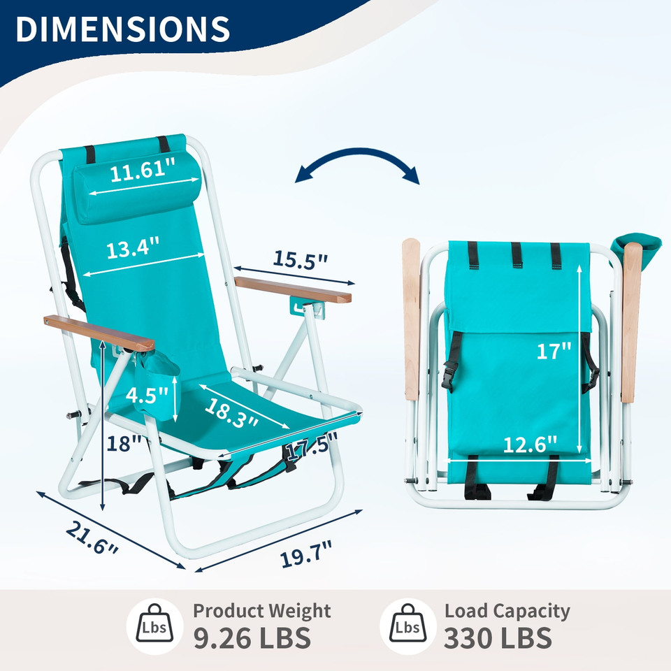 Backpack Foldable Camping Chair (2-Pack) product image