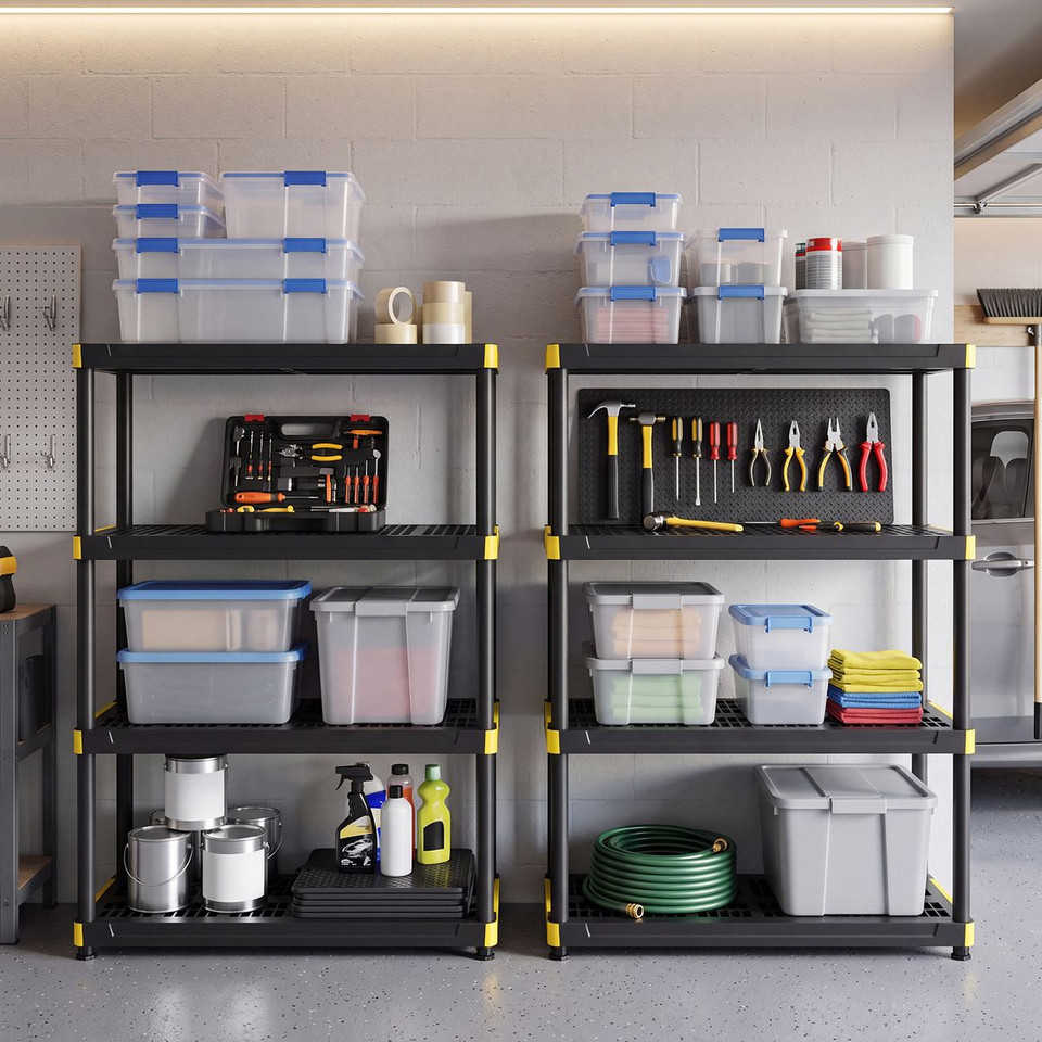 Plastic Storage Shelf with Anti-Tipping Kit (1- or 2-Pack) product image