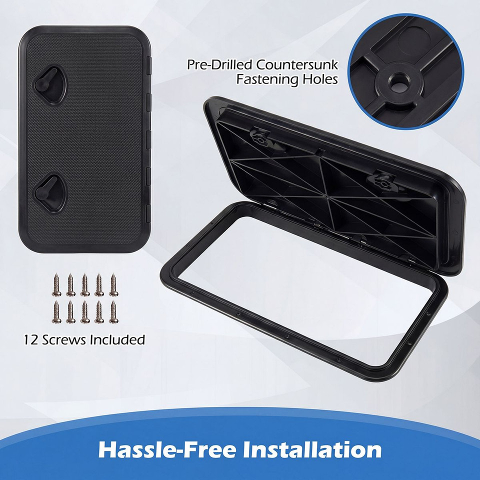 24" x 14" Deck Access Hatch with 180° Lid Hinge and Dual Locking Handles product image