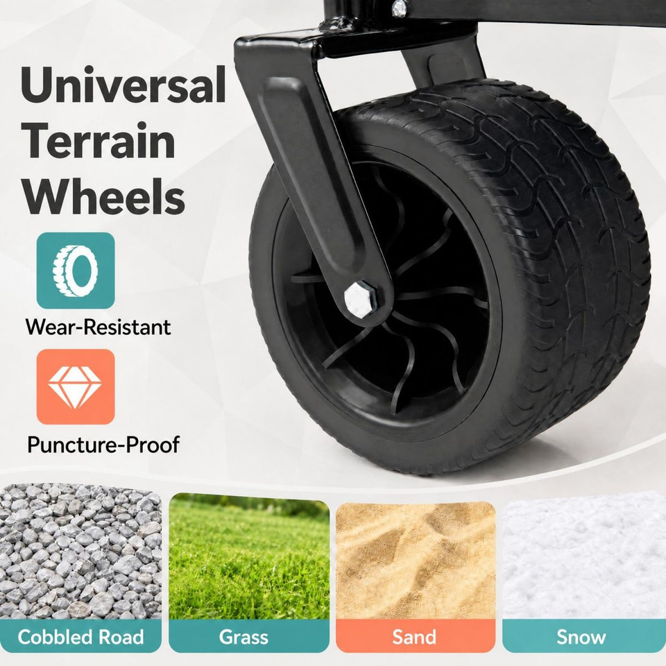 2-in-1 Foldable Wagon and Bench Seat Combo product image