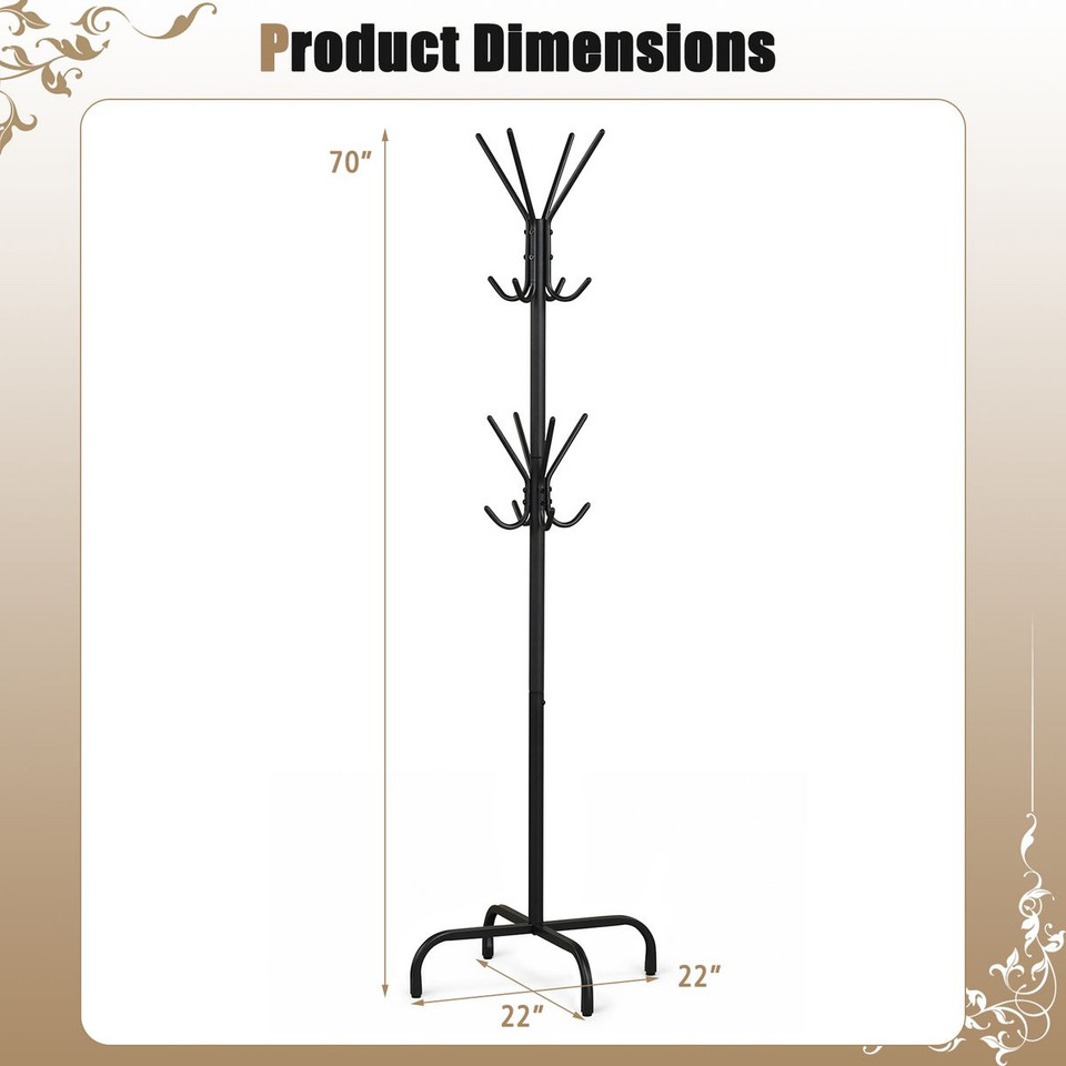Freestanding Metal Coat Rack  product image