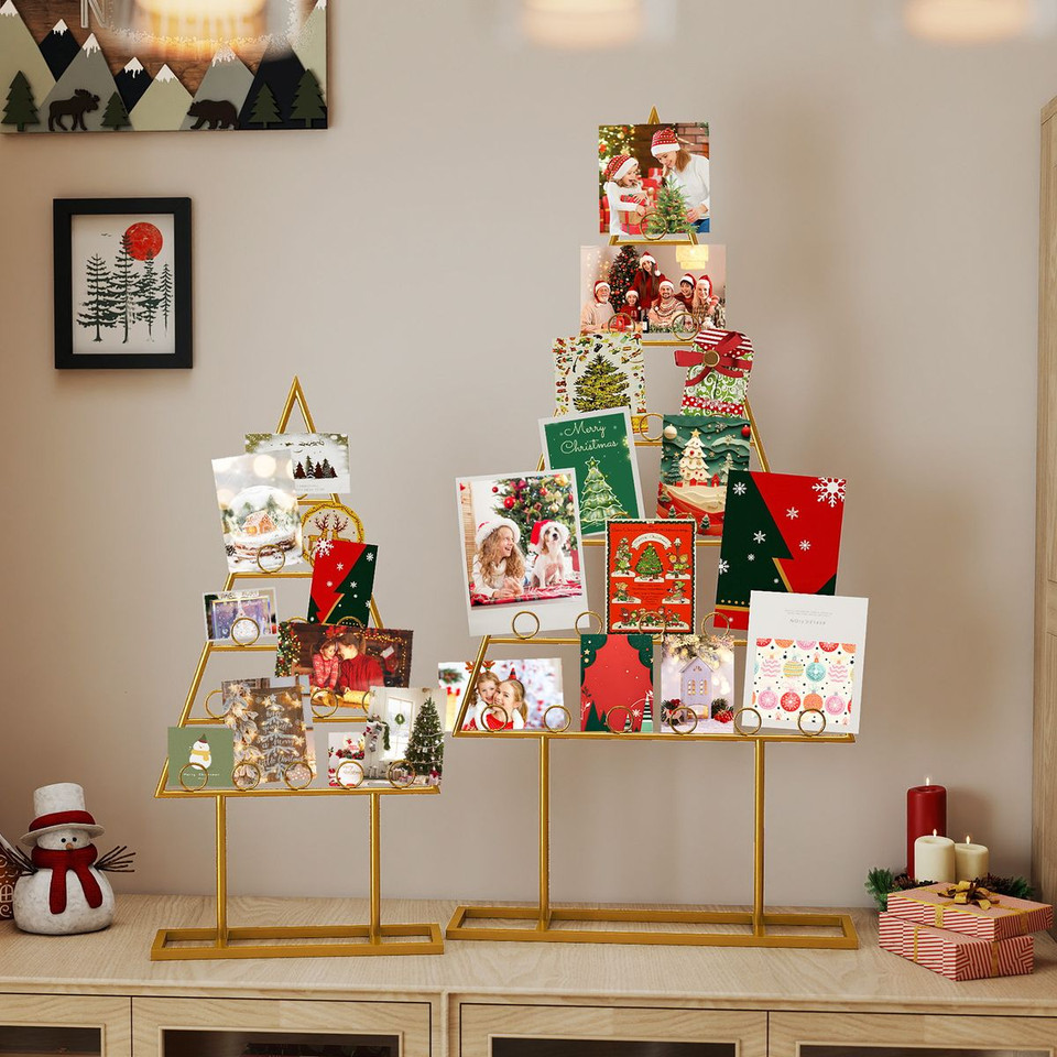 Christmas Tree Card Holders with Clips (Set of 2) product image