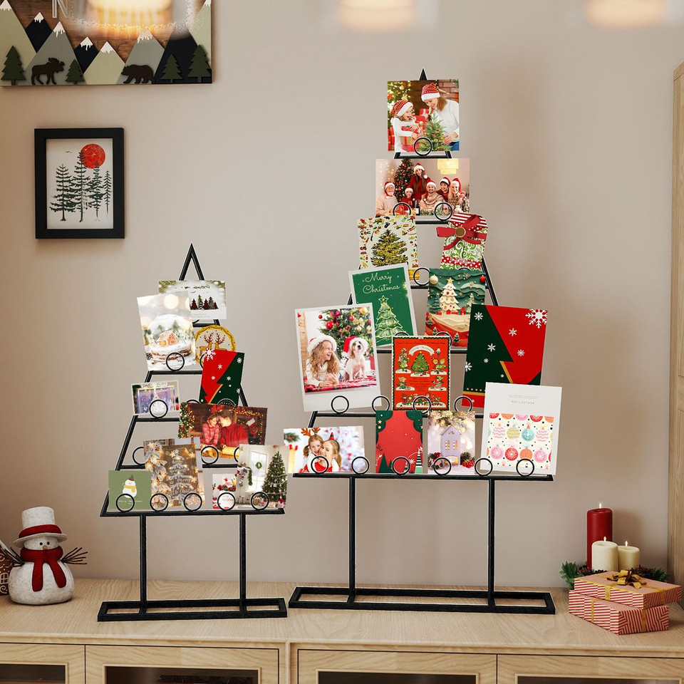 Christmas Tree Card Holders with Clips (Set of 2) product image