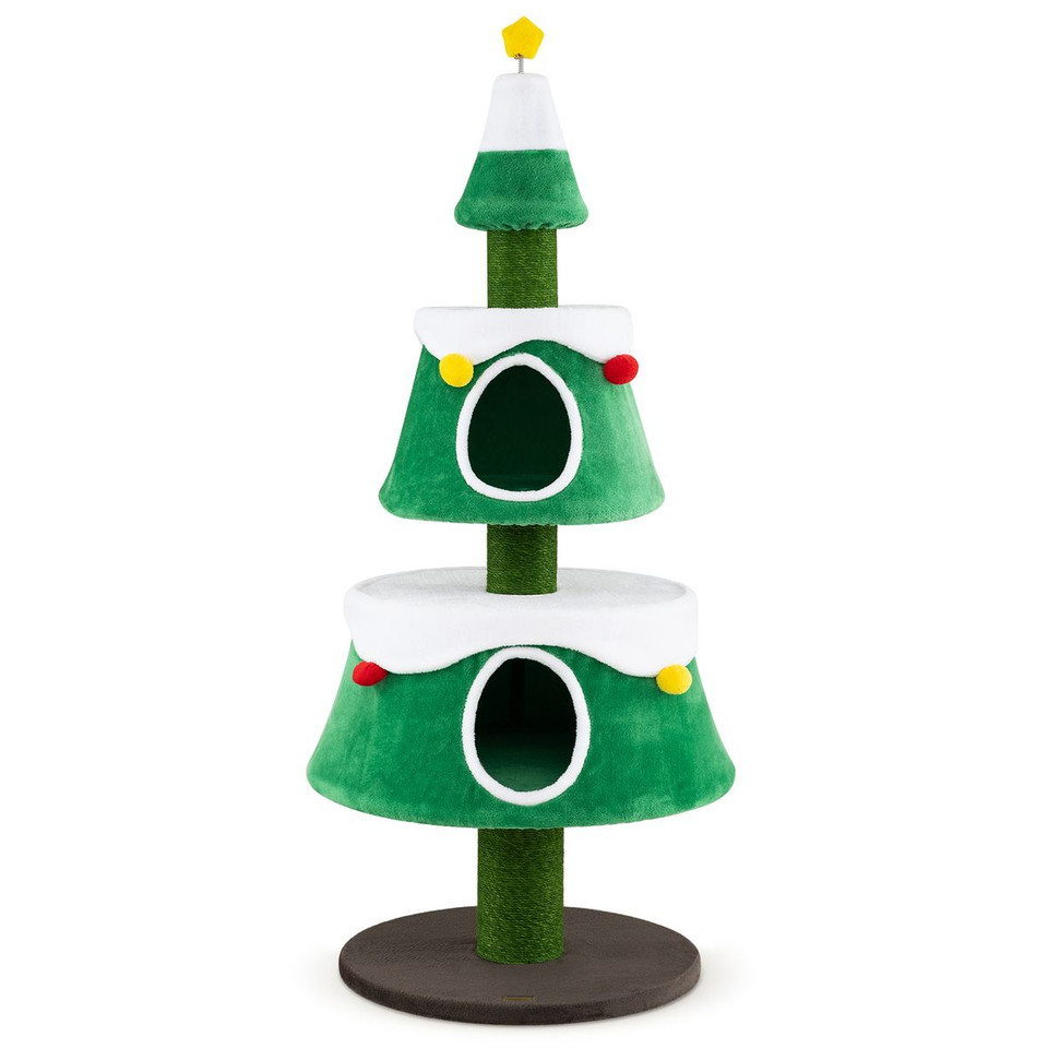 61.5" Cat Christmas Tree with 2 Large Condos product image