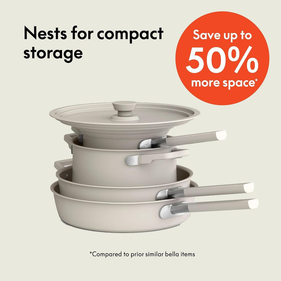 Bella Ceramic Nonstick 9-Piece Cookware Set product image