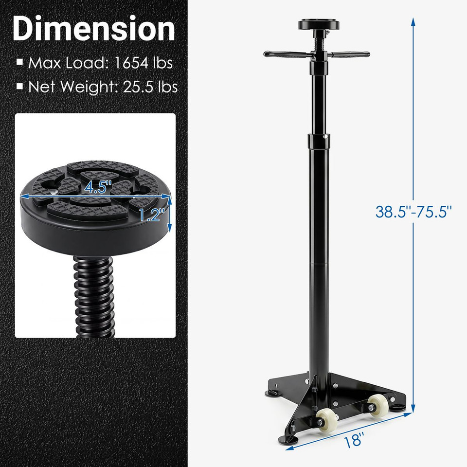 Underhoist Support Stand with Self-Locking Threaded Screw product image