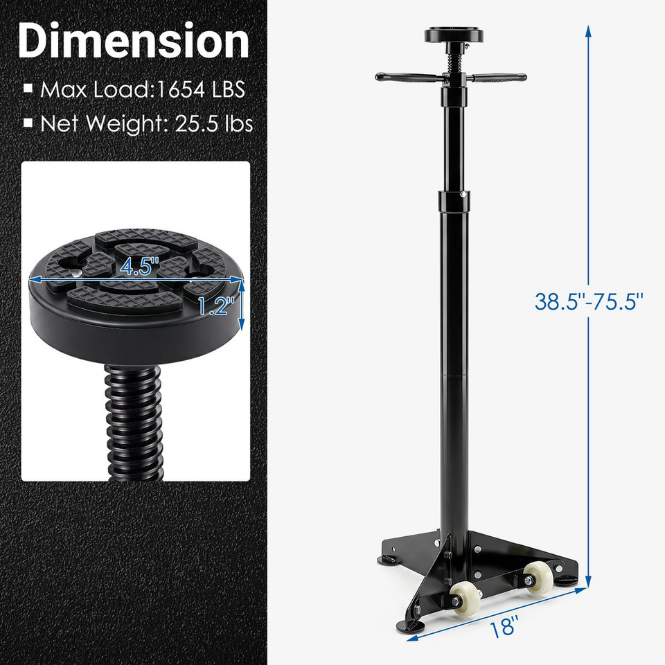 Underhoist Support Stand with Self-Locking Threaded Screw product image