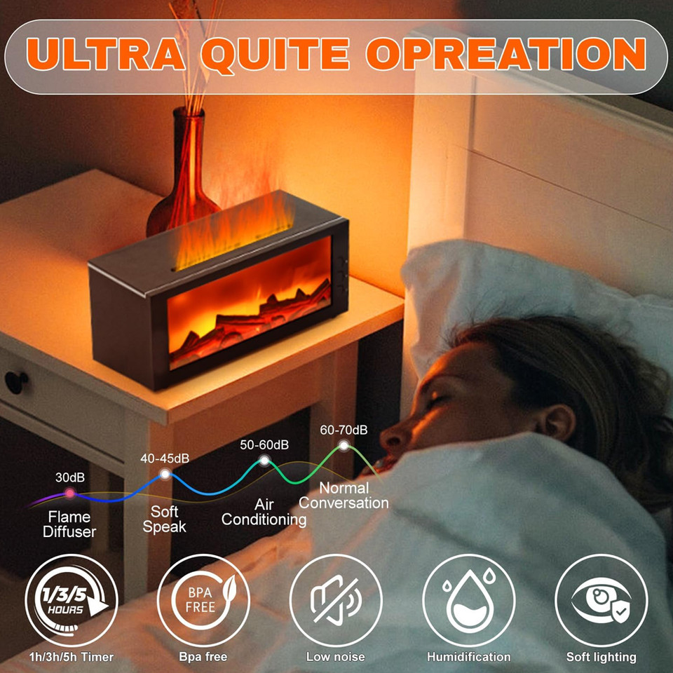 Fireplace Diffuser Set with 3 Essential Oils product image