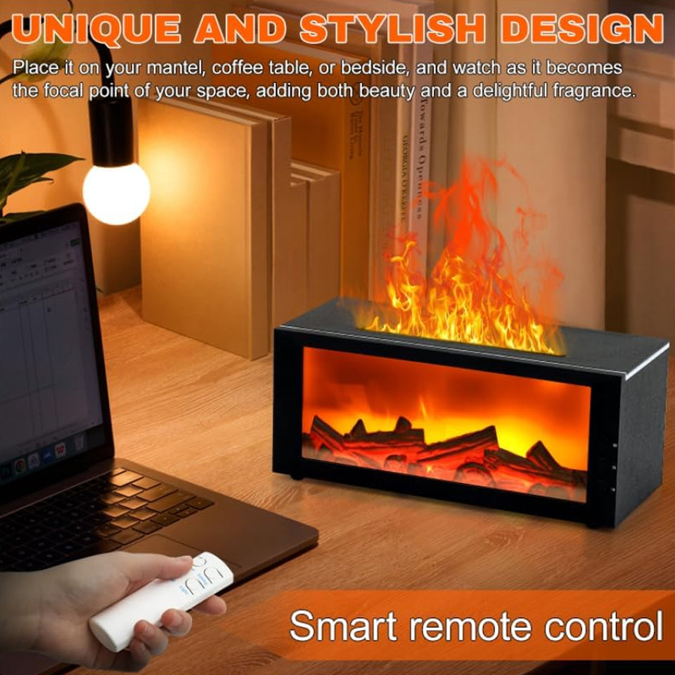Fireplace Diffuser Set with 3 Essential Oils product image