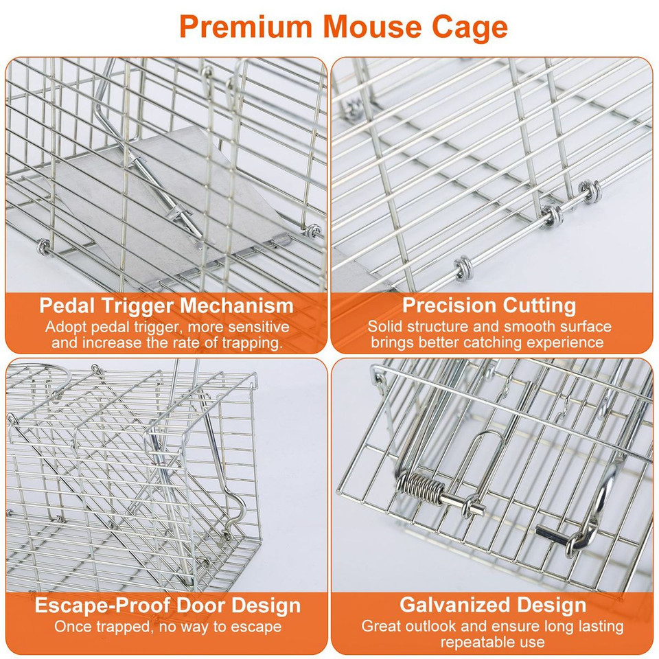 Foldable Humane Mouse and Rat Live-Catch Cage  product image