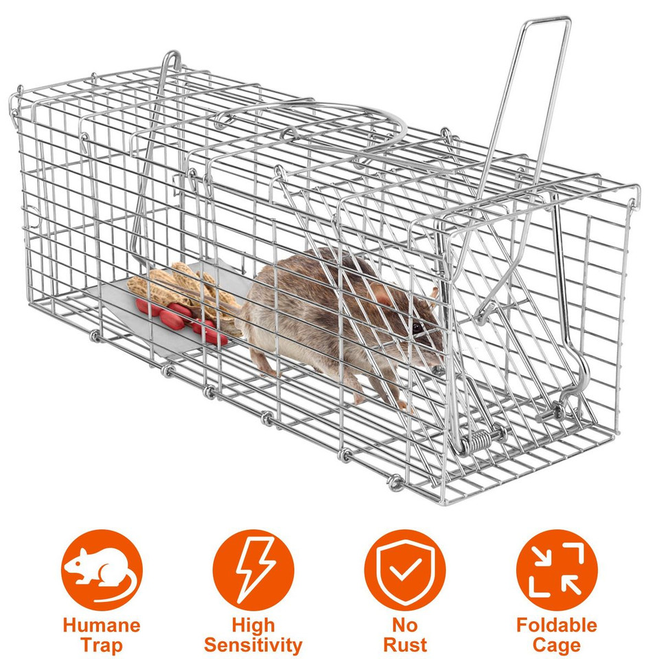 Foldable Humane Mouse and Rat Live-Catch Cage  product image