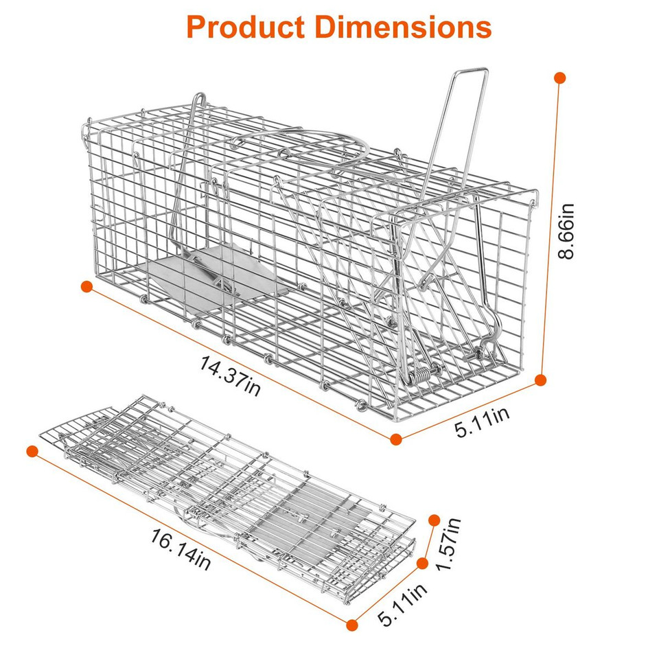 Foldable Humane Mouse and Rat Live-Catch Cage  product image