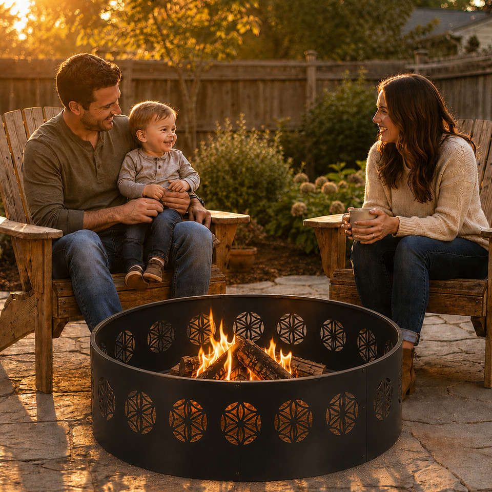 40" Round Fire Pit Ring product image