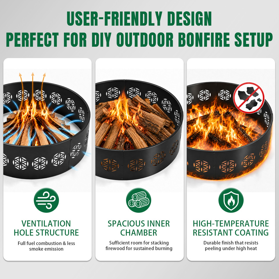 40" Round Fire Pit Ring product image