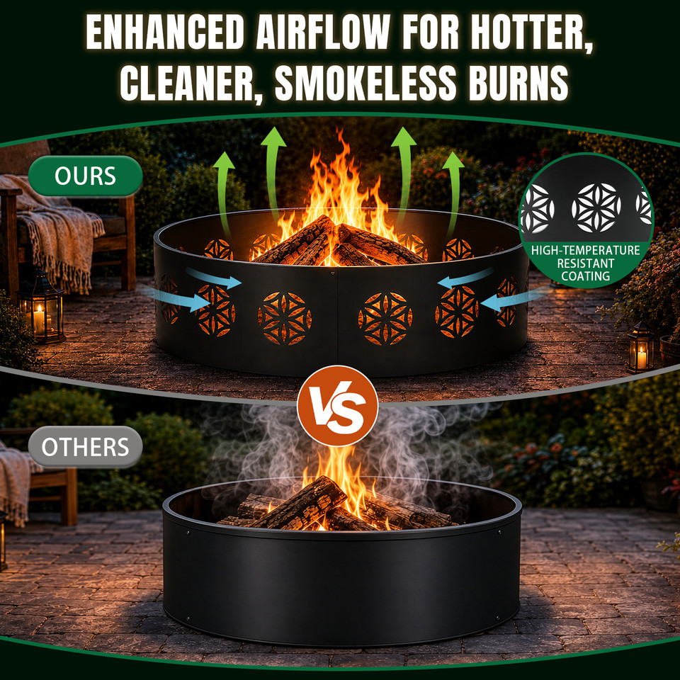 40" Round Fire Pit Ring product image