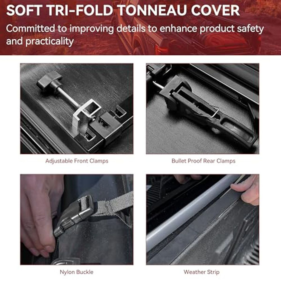 Soft Tri-Fold Truck Bed Tonneau Cover product image