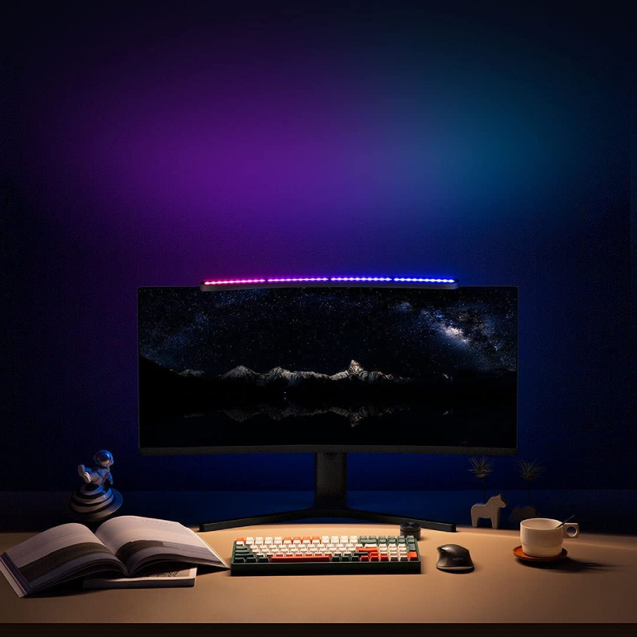 Curved Monitor Light Bar with Wireless Remote and 3 RGB Modes product image