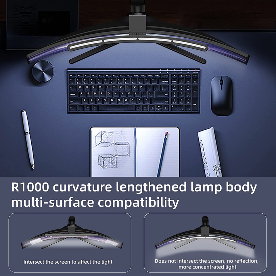 Curved Monitor Light Bar with Wireless Remote and 3 RGB Modes product image