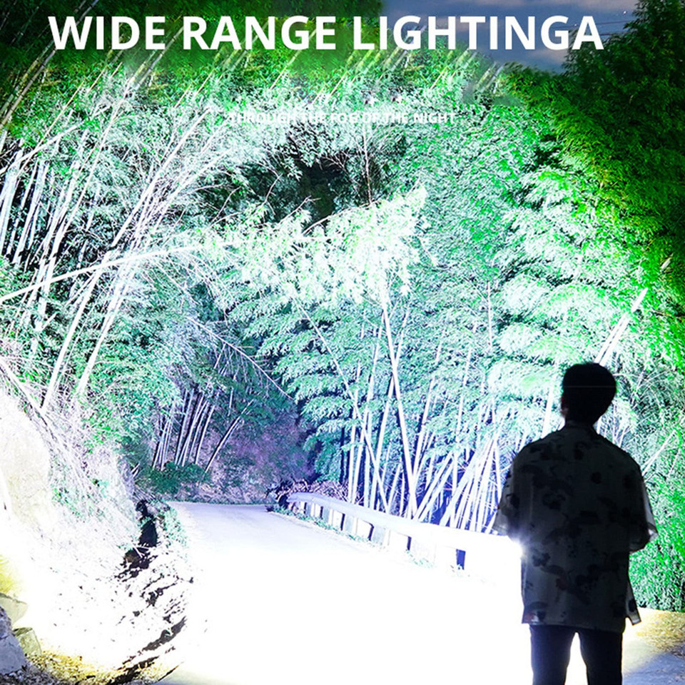 Zoomable LED Flashlight with COB Side Light product image