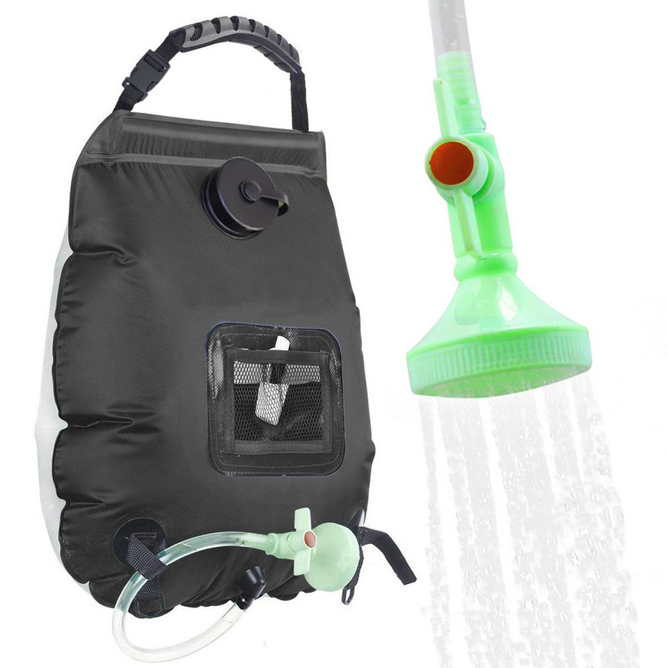 Portable Solar Heating Camping Shower Bag with Handheld Showerhead product image