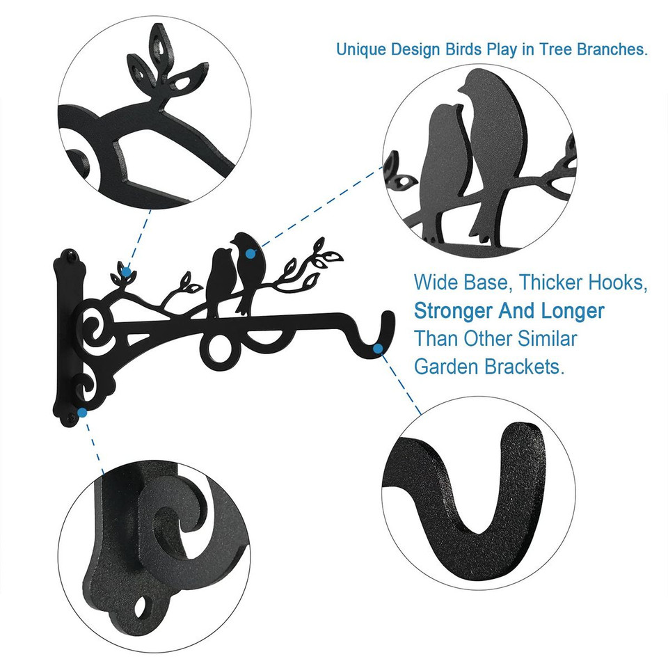 Decorative Wall Plant Hook with Unique Bird Design product image