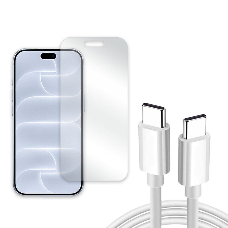 Fenzer Screen Protector (3-Pack) and USB-C Cable Bundle product image