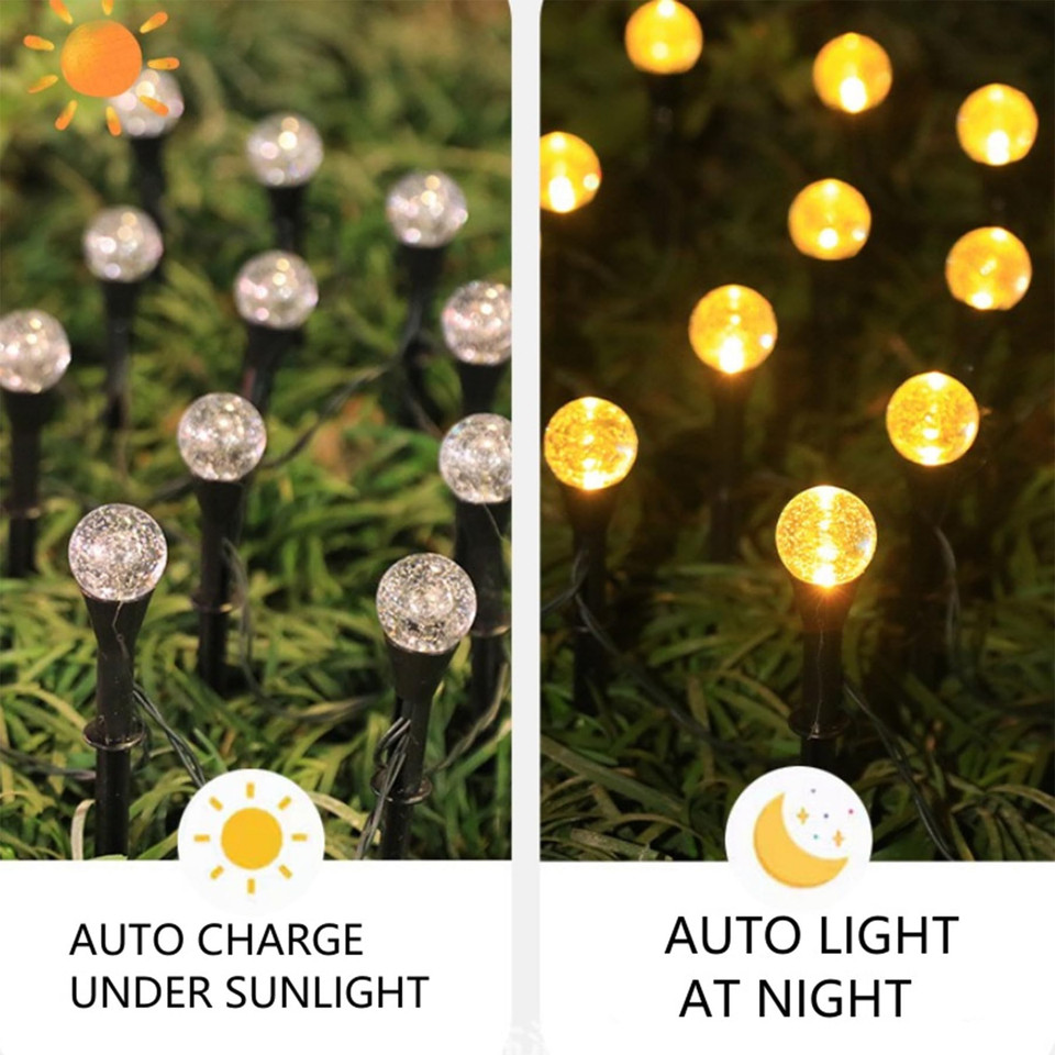 Solar Crystal Ball Pathway Lights (8 Modes) product image