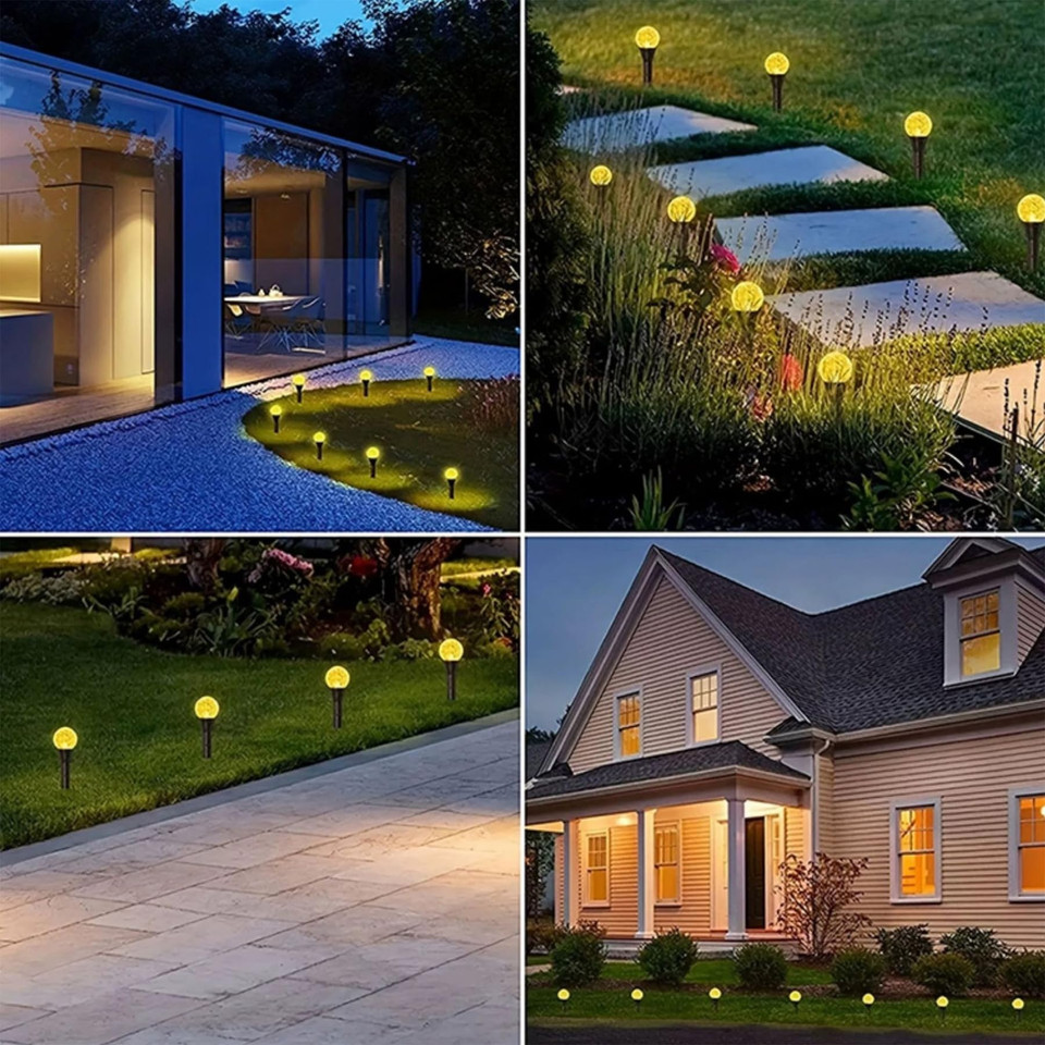 Solar Crystal Ball Pathway Lights (8 Modes) product image