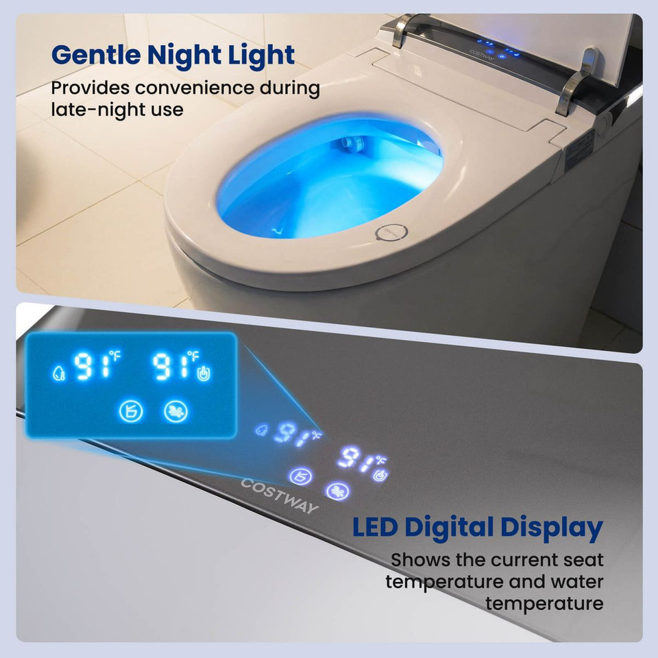 ADA Height Electric One-Piece Toilet with Multiple Flushing Options product image